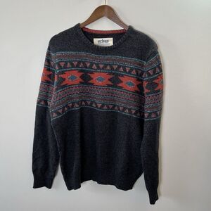 Urban Pipeline Mens Southwestern Sweater Size XL Gray Multicolor Crewneck Casual